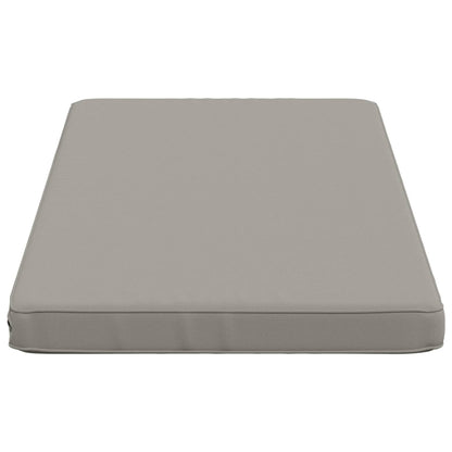 vidaXL 1-Piece Bench Cushion VUGHT 100% Polyester Grey 100 x 50 x 5 cm