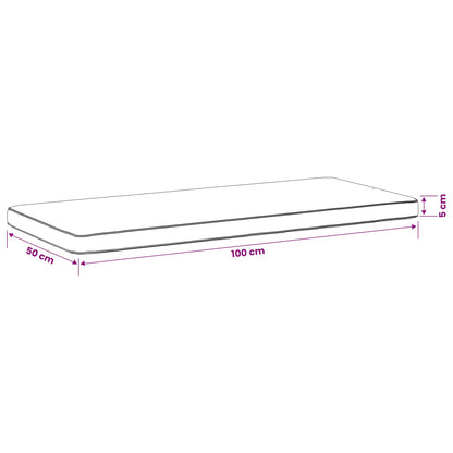 vidaXL 1-Piece Bench Cushion VUGHT 100% Polyester Red 100 x 50 x 5 cm