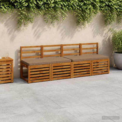 vidaXL 1-Piece Bench Cushion VUGHT 100% Polyester Taupe