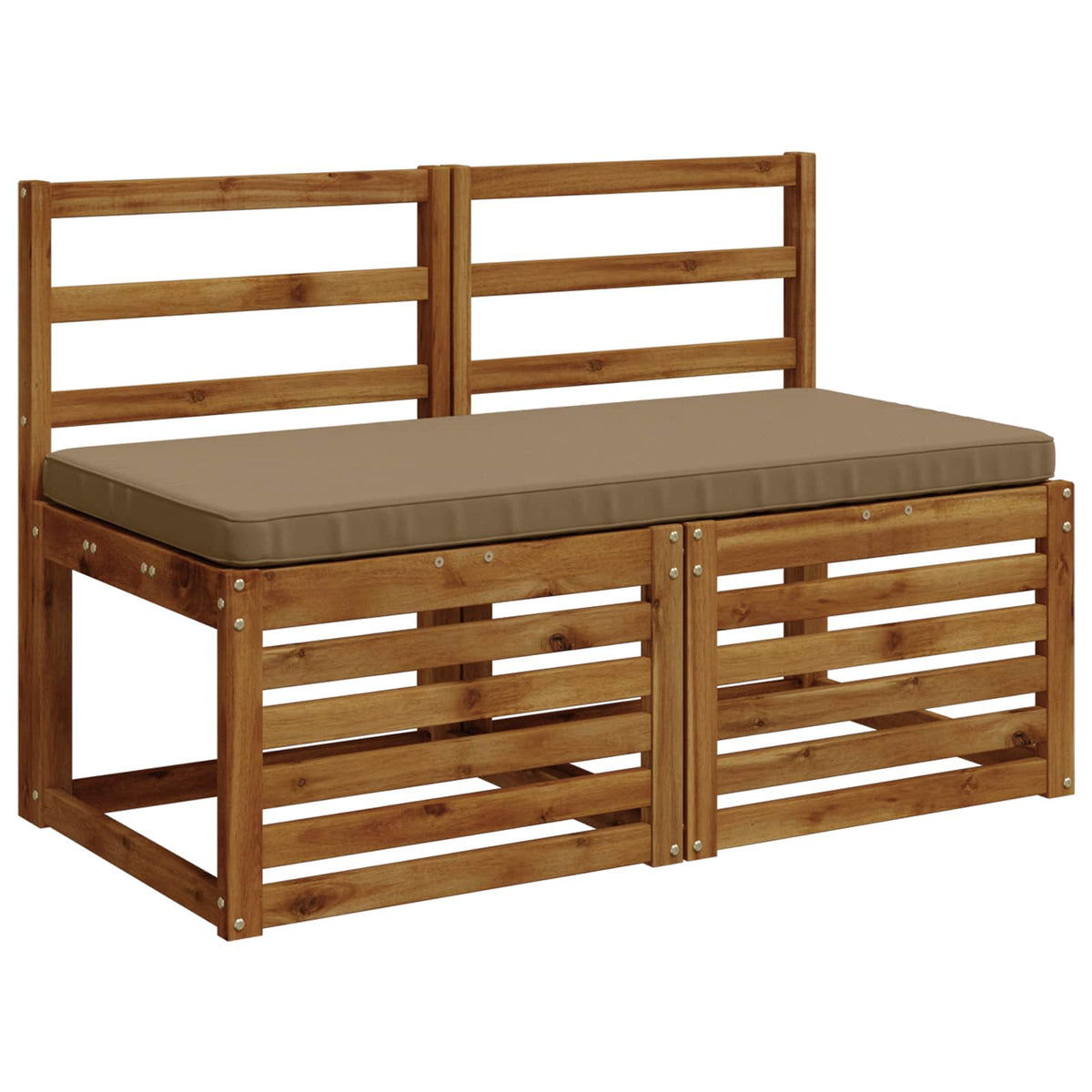 vidaXL 1-Piece Bench Cushion VUGHT 100% Polyester Taupe