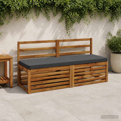 vidaXL 1-Piece Bench Cushion VUGHT 100% Polyester Anthracite