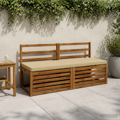 vidaXL 1-Piece Bench Cushion VUGHT 100% Polyester Beige