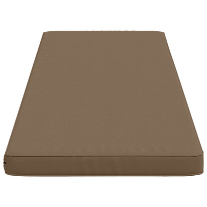 vidaXL 1-Piece Bench Cushion VUGHT 100% Polyester Taupe