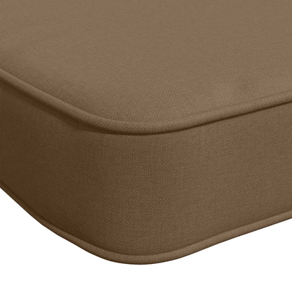 vidaXL 2-Piece Bench Cushions VUGHT 2 pcs 100% Polyester Taupe
