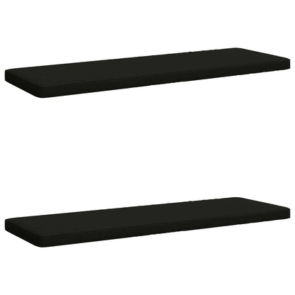 vidaXL 2-Piece Bench Cushions VUGHT 2 pcs 100% Polyester Black