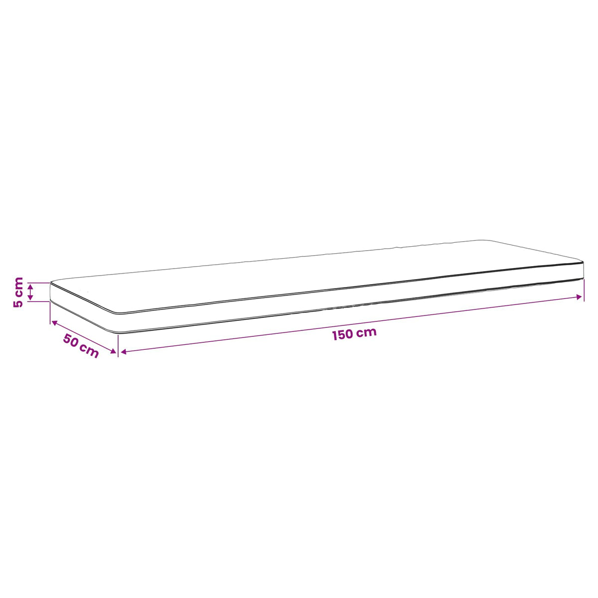 vidaXL 2-Piece Bench Cushions VUGHT 2 pcs 100% Polyester Black