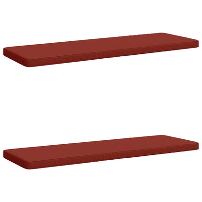 vidaXL 2-Piece Bench Cushions VUGHT 2 pcs 100% Polyester Red