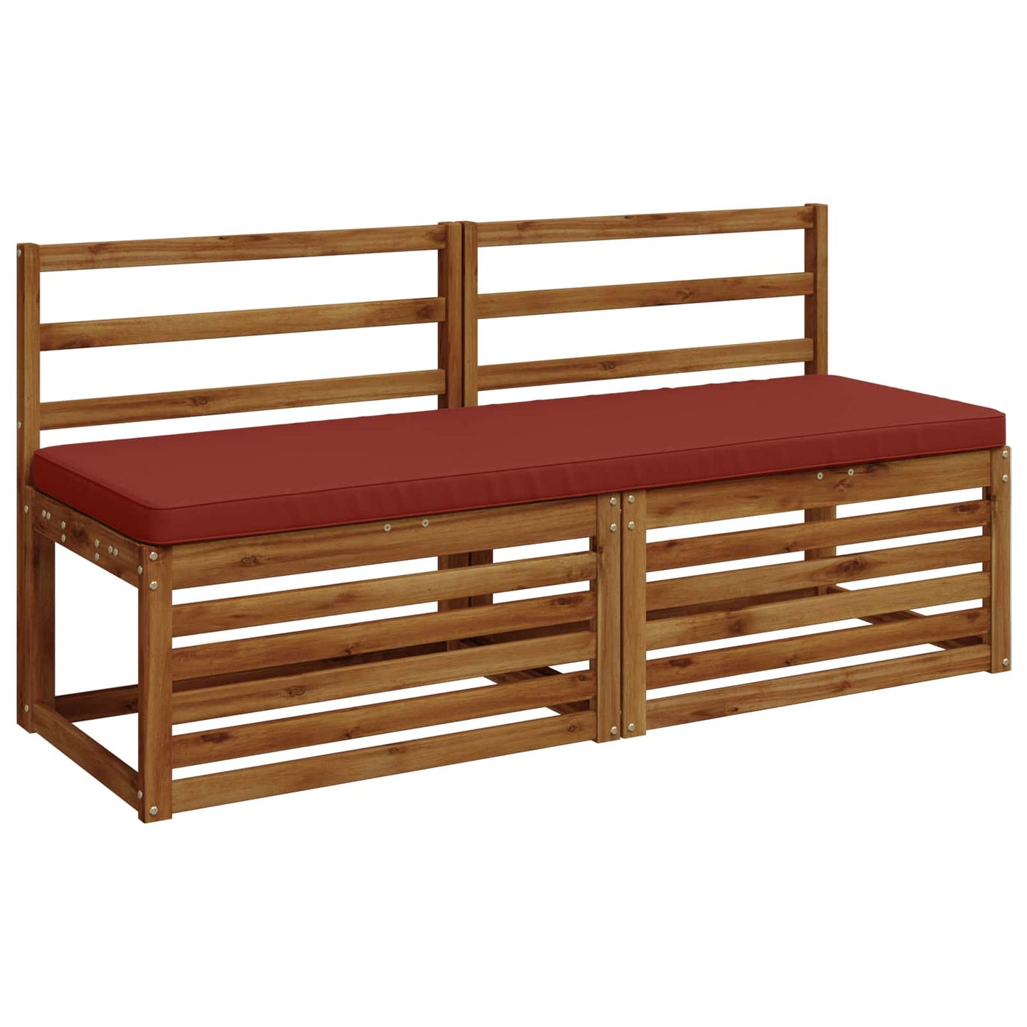 vidaXL 2-Piece Bench Cushions VUGHT 2 pcs 100% Polyester Red