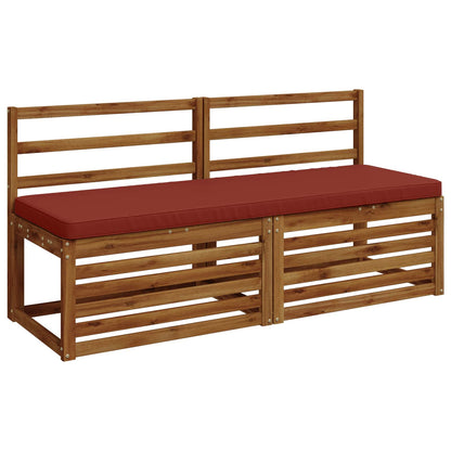 vidaXL 2-Piece Bench Cushions VUGHT 2 pcs 100% Polyester Red