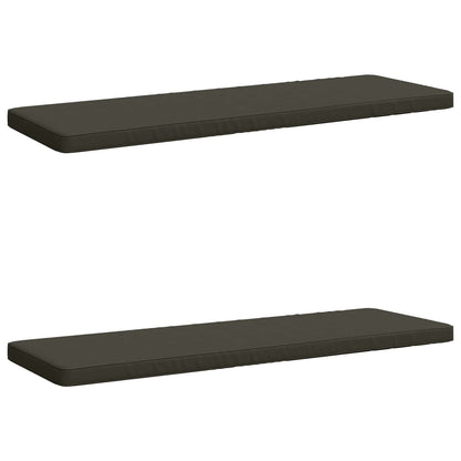 vidaXL 2-Piece Bench Cushions VUGHT 2 pcs 100% Polyester Anthracite