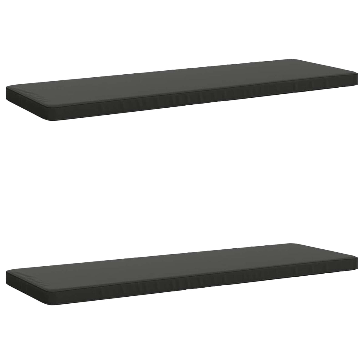 vidaXL 2-Piece Bench Cushions VUGHT 2 pcs 100% Polyester Anthracite