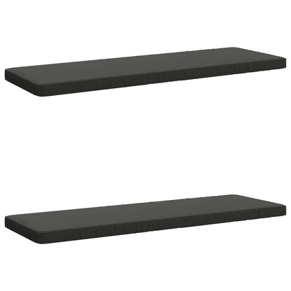 vidaXL 2-Piece Bench Cushions VUGHT 2 pcs 100% Polyester Anthracite