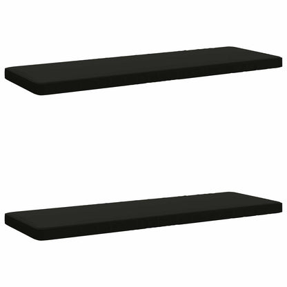 vidaXL 2-Piece Bench Cushions VUGHT 2 pcs 100% Polyester Black