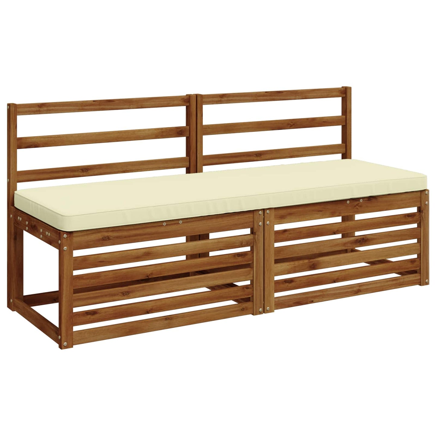 vidaXL 1-Piece Bench Cushion VUGHT 100% Polyester Cream