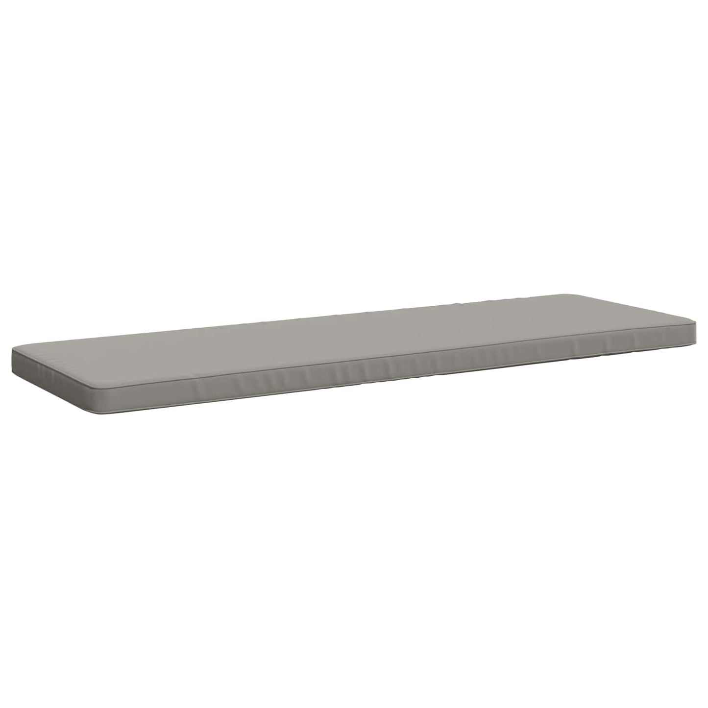 vidaXL 1-Piece Bench Cushion VUGHT 100% Polyester Grey 150 x 50 x 5 cm