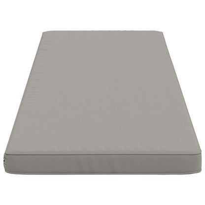 vidaXL 1-Piece Bench Cushion VUGHT 100% Polyester Grey 150 x 50 x 5 cm