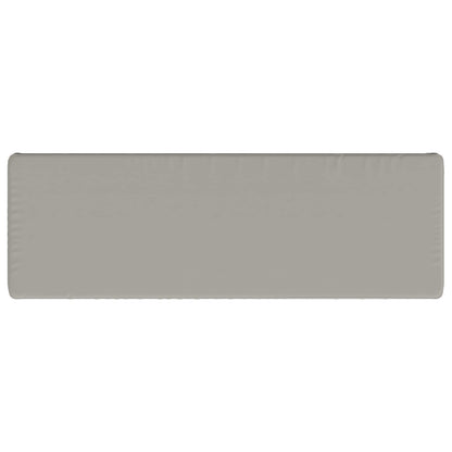 vidaXL 1-Piece Bench Cushion VUGHT 100% Polyester Grey 150 x 50 x 5 cm