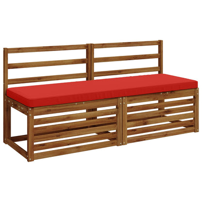 vidaXL 2-Piece Bench Cushions VUGHT 2 pcs 100% Polyester Red