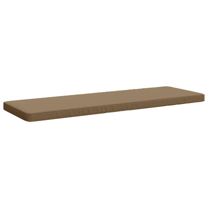 vidaXL 2-Piece Bench Cushions VUGHT 2 pcs 100% Polyester Taupe