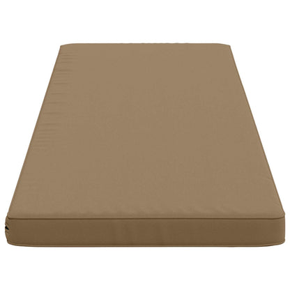 vidaXL 2-Piece Bench Cushions VUGHT 2 pcs 100% Polyester Taupe