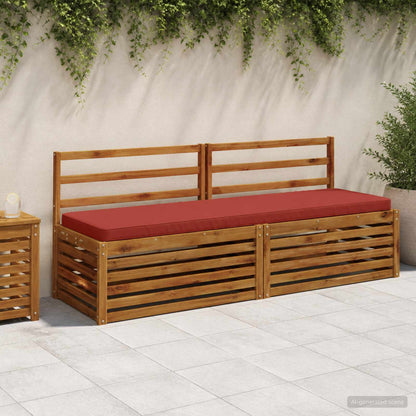 vidaXL 2-Piece Bench Cushions VUGHT 2 pcs 100% Polyester Red