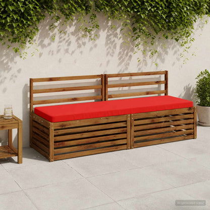 vidaXL 1-Piece Bench Cushion VUGHT 100% Polyester Red 200 x 50 x 5 cm