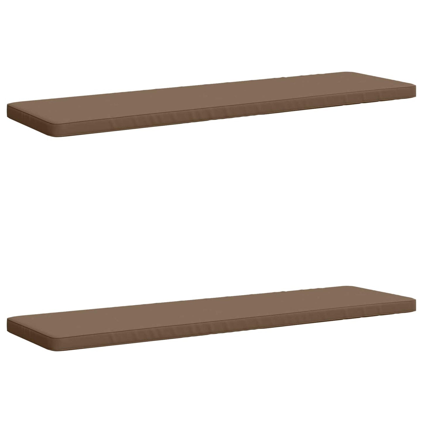 vidaXL 2-Piece Bench Cushions VUGHT 2 pcs 100% Polyester Taupe