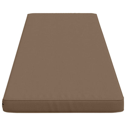 vidaXL 2-Piece Bench Cushions VUGHT 2 pcs 100% Polyester Taupe