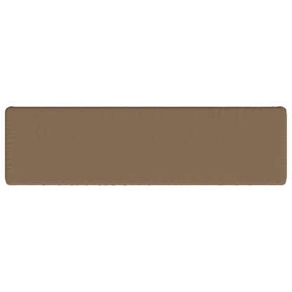 vidaXL 2-Piece Bench Cushions VUGHT 2 pcs 100% Polyester Taupe