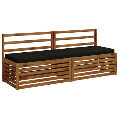 vidaXL 1-Piece Bench Cushion VUGHT 100% Polyester Black