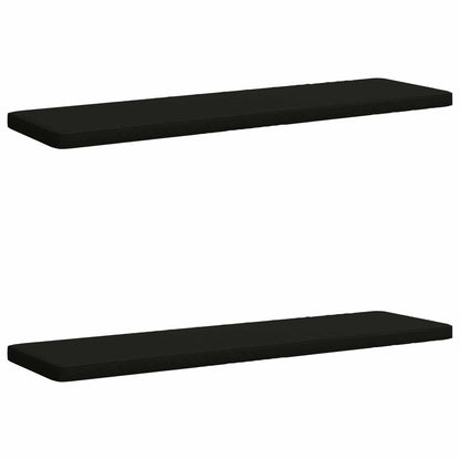 vidaXL 2-Piece Bench Cushions VUGHT 2 pcs 100% Polyester Black