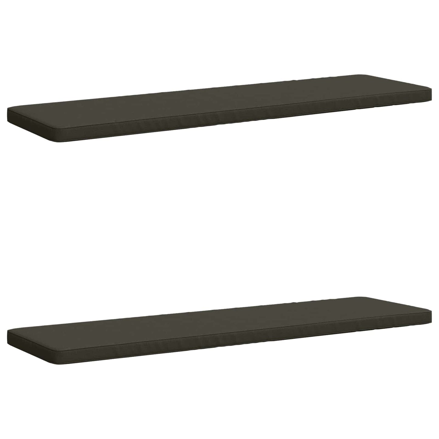 vidaXL 2-Piece Bench Cushions VUGHT 2 pcs 100% Polyester Anthracite