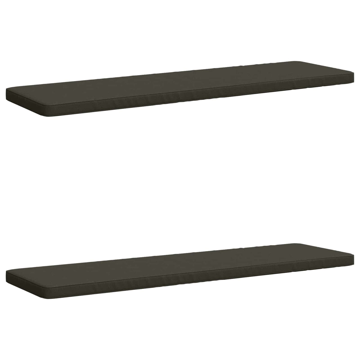 vidaXL 2-Piece Bench Cushions VUGHT 2 pcs 100% Polyester Anthracite