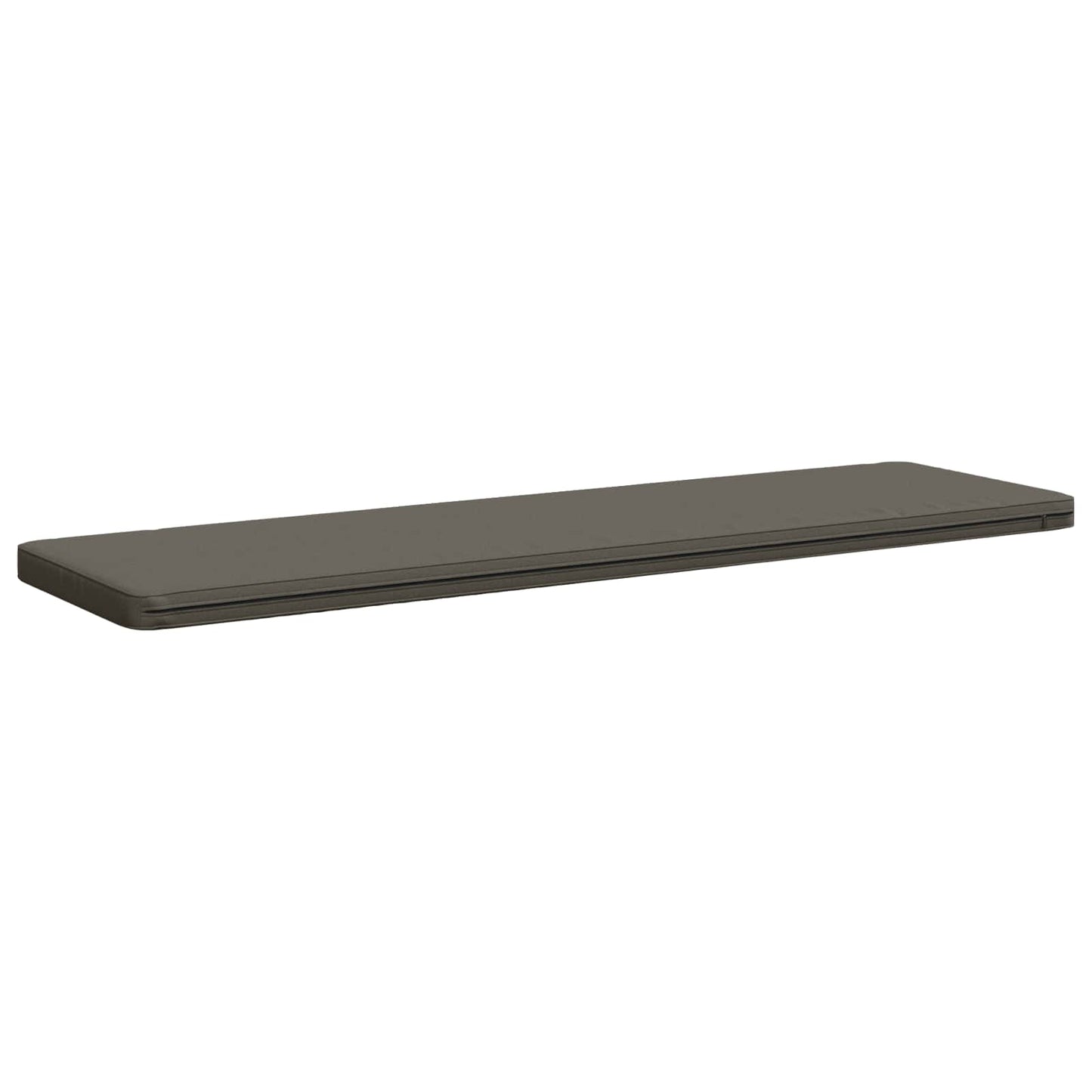 vidaXL 1-Piece Bench Cushion VUGHT 100% Polyester Grey 200 x 50 x 5 cm