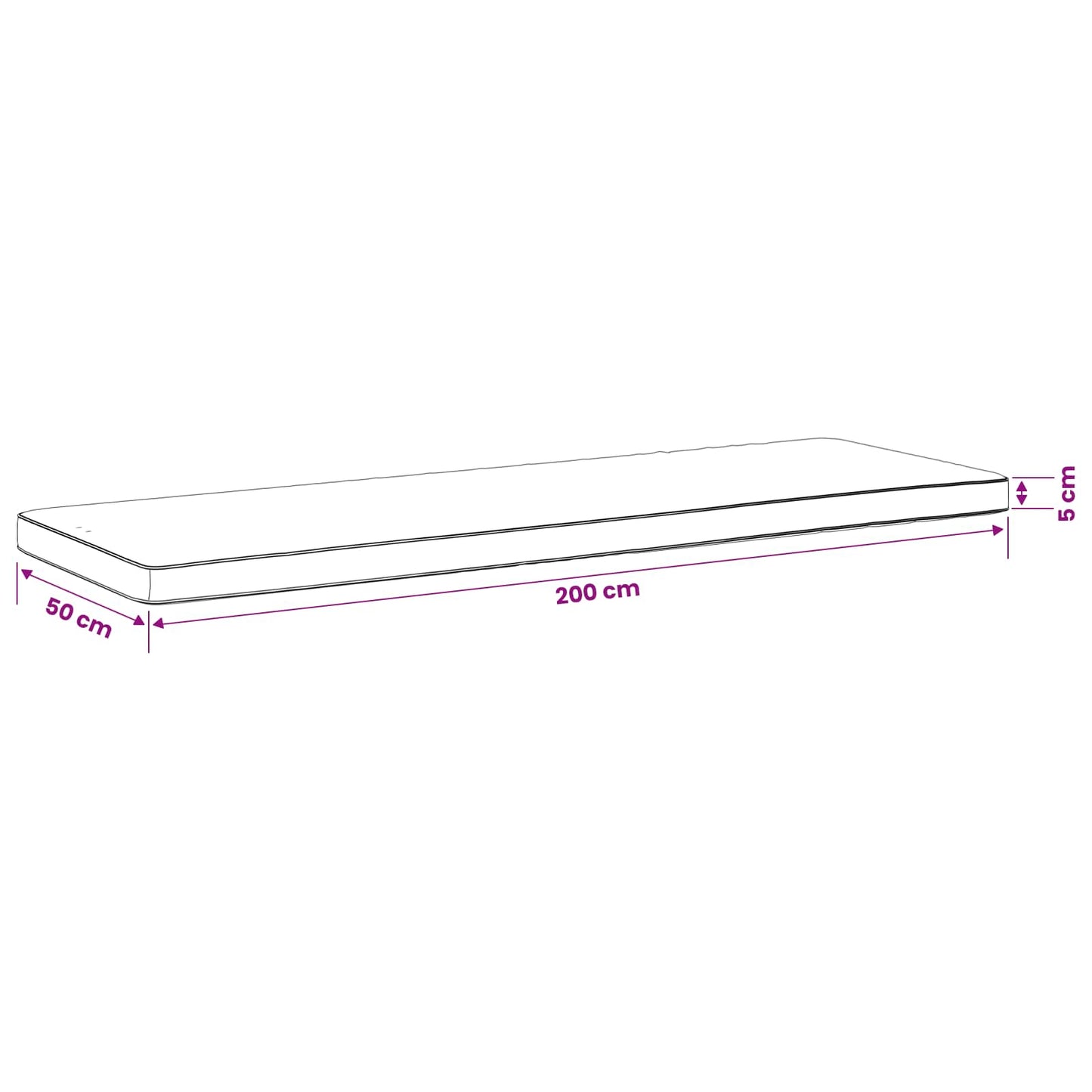 vidaXL 2-Piece Bench Cushions VUGHT 2 pcs 100% Polyester Grey