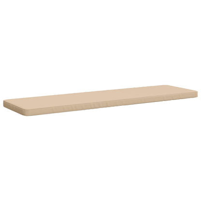 vidaXL 1-Piece Bench Cushion VUGHT 100% Polyester Cream