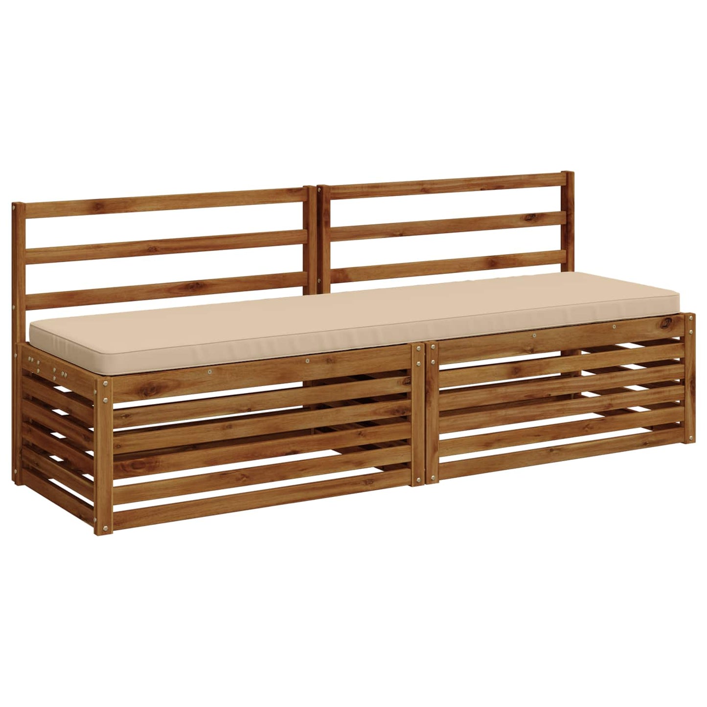vidaXL 1-Piece Bench Cushion VUGHT 100% Polyester Cream