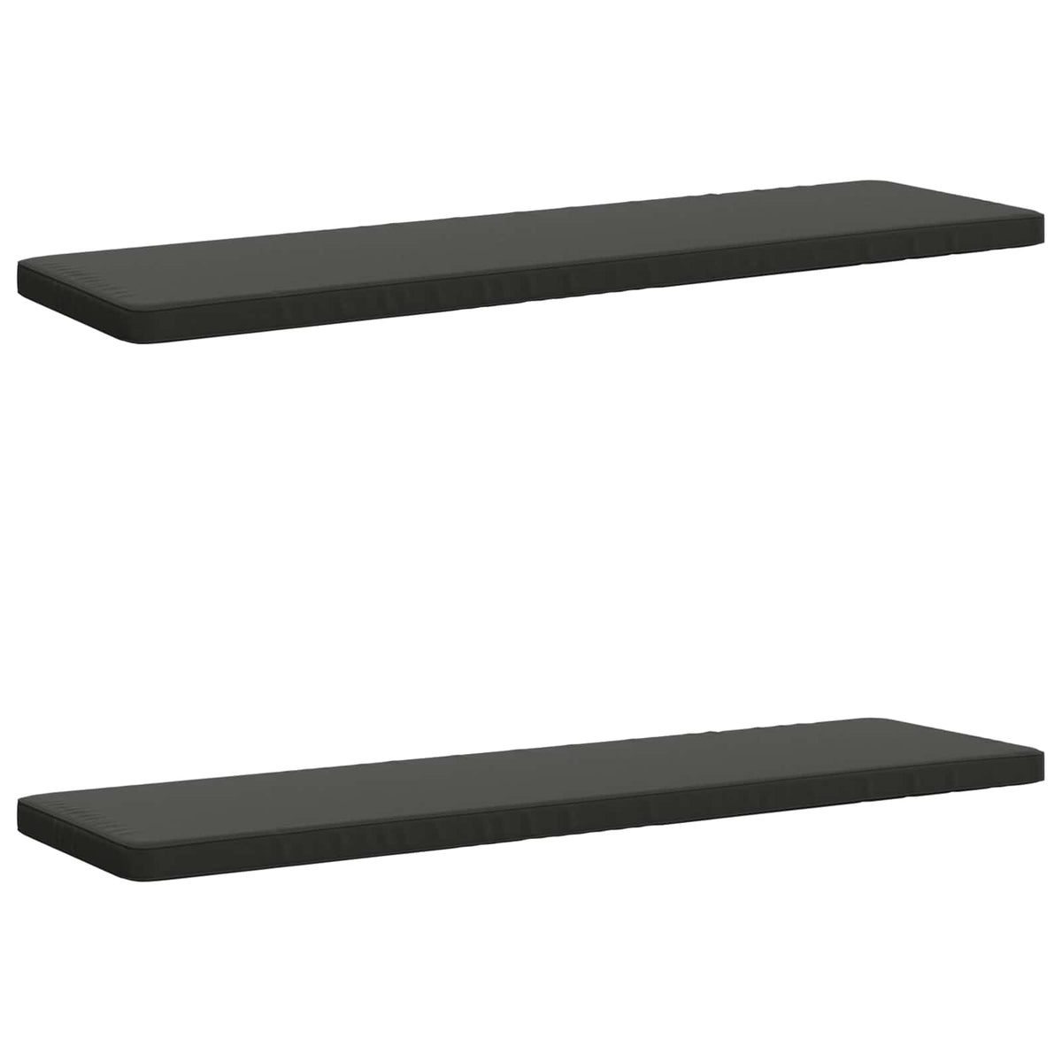 vidaXL 2-Piece Bench Cushions VUGHT 2 pcs 100% Polyester Anthracite