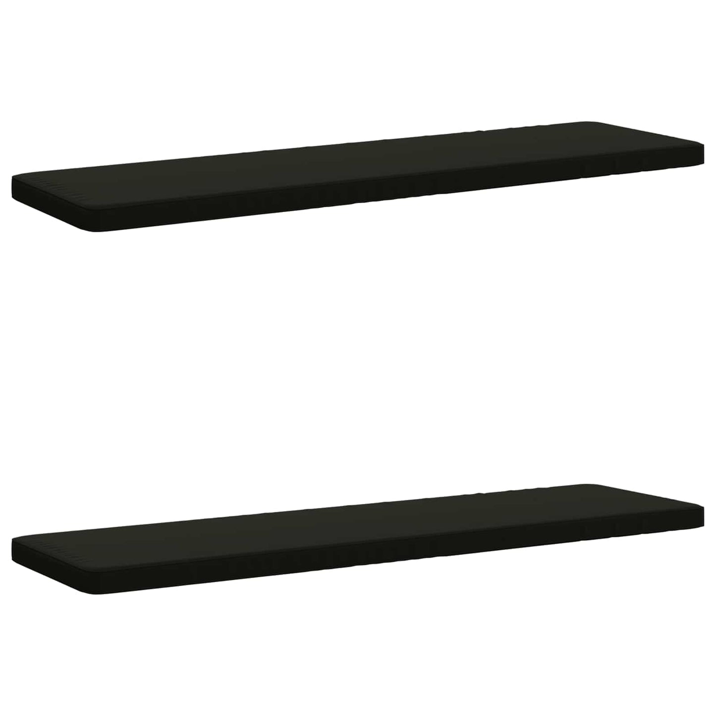 vidaXL 2-Piece Bench Cushions VUGHT 2 pcs 100% Polyester Black