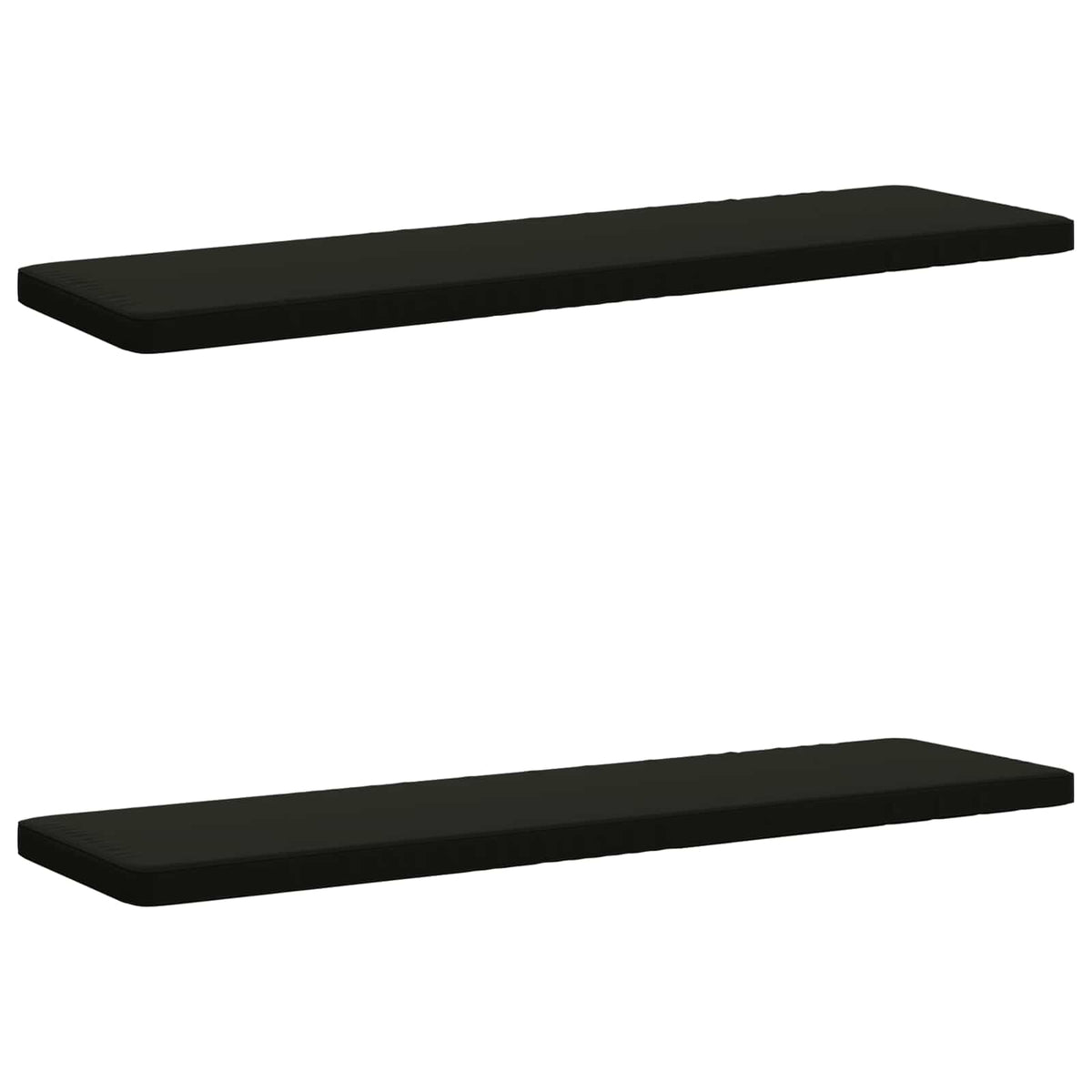 vidaXL 2-Piece Bench Cushions VUGHT 2 pcs 100% Polyester Black