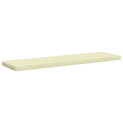vidaXL 1-Piece Bench Cushion VUGHT 100% Polyester Cream
