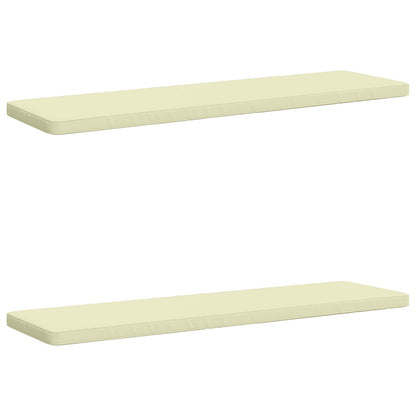 vidaXL 2-Piece Bench Cushions VUGHT 2 pcs 100% Polyester Cream
