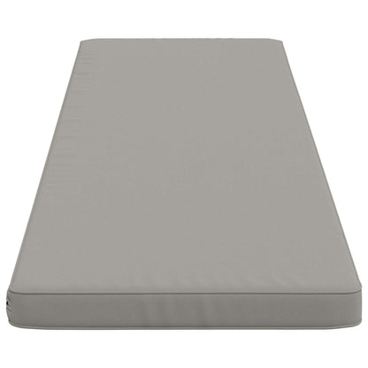 vidaXL 1-Piece Bench Cushion VUGHT 100% Polyester Grey 200 x 50 x 5 cm