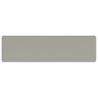 vidaXL 1-Piece Bench Cushion VUGHT 100% Polyester Grey 200 x 50 x 5 cm