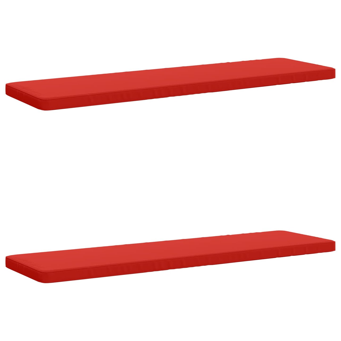 vidaXL 2-Piece Bench Cushions VUGHT 2 pcs 100% Polyester Red