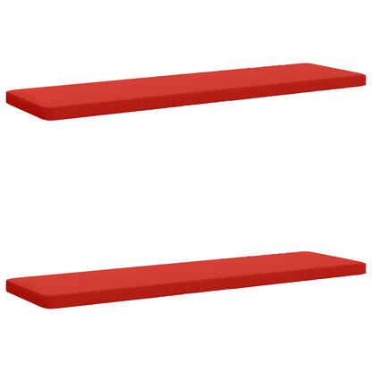 vidaXL 2-Piece Bench Cushions VUGHT 2 pcs 100% Polyester Red