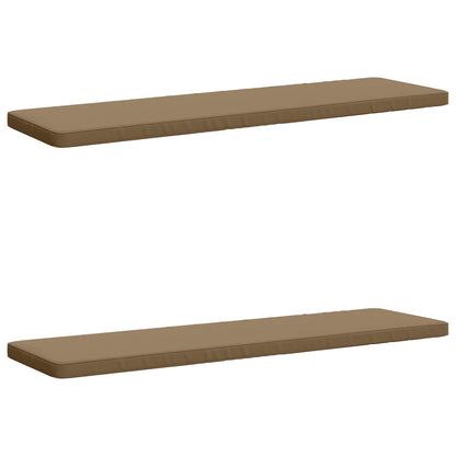 vidaXL 2-Piece Bench Cushions VUGHT 2 pcs 100% Polyester Taupe