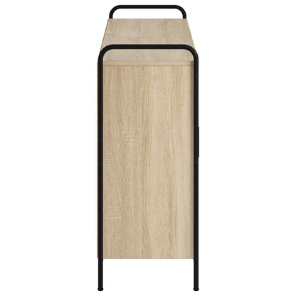 vidaXL Sideboard Sonoma Oak 135 x 33 x 81 cm Engineered Wood