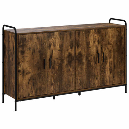 vidaXL Sideboard Smoked Oak 135 x 33 x 81 cm Engineered Wood