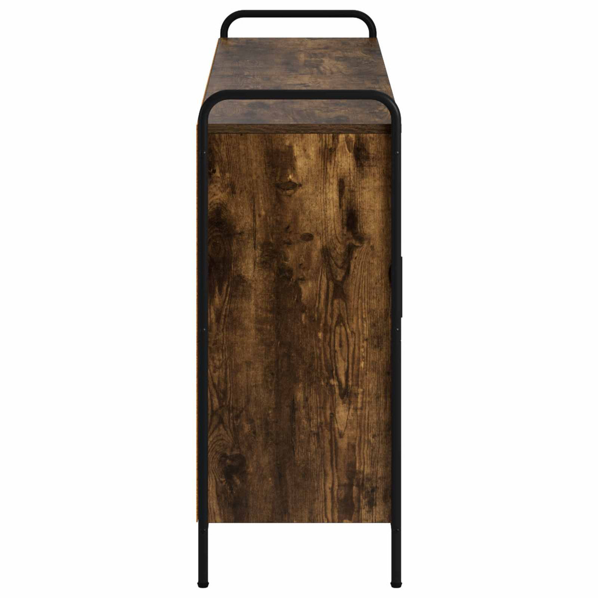 vidaXL Sideboard Smoked Oak 135 x 33 x 81 cm Engineered Wood